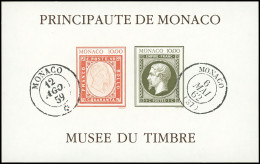 ** MONACO BF 58a : Musée De Timbre, NON DENTELE, TB - Blocs