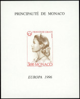 ** MONACO BF Spéciaux 27 : Princesse Grace, Europa 1996, TB - Blocks & Kleinbögen