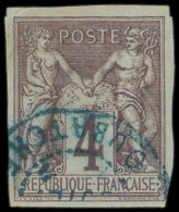 NOUVELLE CALEDONIE CG N°39 Obl. Càd Bleu OUBATCHE, Très Rare, TB - Usati
