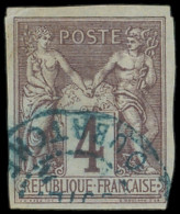 NOUVELLE CALEDONIE CG N°39 Obl. Càd Bleu OUBATCHE, Très Rare, TB - Gebruikt