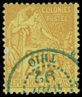 NOUVELLE CALEDONIE CG N°53 Obl. Càd Bleu THIO 4/92, TB - Used Stamps