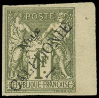 * NOUVELLE CALEDONIE 20 : 1f. Vert-olive, Surchargé T I, Bdf, TB. C - Unused Stamps