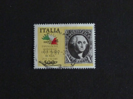 ITALIE ITALIA YT 1688 OBLITERE - ITALIA 85 EXPOSITION PHILATELIQUE TIMBRE SUR TIMBRE - 1981-90: Usati