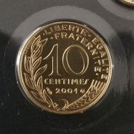 10 CENTIMES MARIANNE 2001 / SCELLEE DU COFFRET BU / UNC FRANCE - 10 Centimes