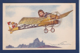 CPA Castelli Illustrateur Italien Enfant Aviation écrite 573-2 - Castelli