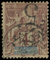 NOUVELLE CALEDONIE 55a : 5 Sur 4c. Lilas-brun, Surcharge RENVERSEE, Obl., TB - Used Stamps
