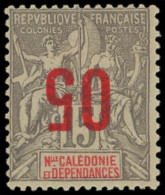 * NOUVELLE CALEDONIE 105a : 05 Sur 15c. Gris, Surcharge RENVERSEE, TB. C - Unused Stamps