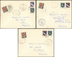 Let POLYNESIE FRANCAISE 3 Lettres En Poste Restante Avec Taxe N°2, TB - Collections, Lots & Series
