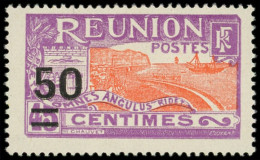 * REUNION 123A : 50 Sur 45c. Violet Et Orange, TB - Other & Unclassified