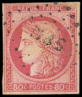 SAINT PIERRE ET MIQUELON CG N°21 : 80c. Rose Obl. Los. SPM, R Et TB - Used Stamps