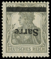 ** SARRE 2a : 2 1/2p. Gris-olive, Surcharge RENVERSEE, TB. Br - Neufs