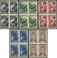 ** SARRE 263/67 : Oeuvres Populaires, En BLOCS De 4, TB - Unused Stamps