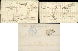 Let SENEGAL Lot De 8 Marques, Càd D'entrée Ou Càd S. Lettres En Provenance Du Sénégal 1827/69, TB - Other & Unclassified