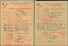 Let SENEGAL 2 Messages Croix-Rouge Différents Pour Dakar, Cachets Divers, 1944, Superbe - Andere & Zonder Classificatie