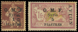 * SYRIE PA 7/8 : 1pi. S. 20c. Et 5pi. S. 1f., Pte Rouss. Habituelle, Sinon TB. Br - Other & Unclassified