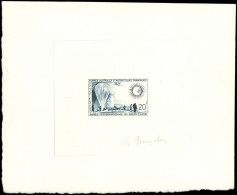 T.A.A.F. 20 : Soleil Calme, épreuve D'artiste En Gris Signée, TB - Used Stamps