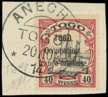 TOGO 28 : 40c. Carmin Et Noir Obl. ANECHO 20/10/14 S. Fragt, TB. S - Sonstige & Ohne Zuordnung