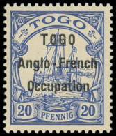 * TOGO 35b : 20pf. Outremer, Petit O à TOGO, Infime Ch., TB - Other & Unclassified