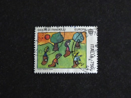 ITALIE ITALIA YT 1812 OBLITERE - EUROPA JEUX D'ENFANTS - 1981-90: Used