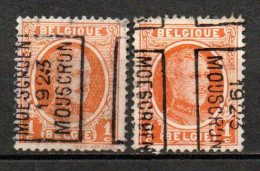 3103 Voorafstempeling Op Nr 190 - MOESKROEN 1923 MOUSCRON - Positie A & B - Rollo De Sellos 1920-29