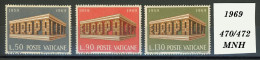 Città Del Vaticano: Colonnade Formed By The Words "Europa CEPT", 1969 - Unused Stamps