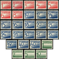 ** AUTRICHE Taxe 131/54 : Série De 1925-34, TB - Portomarken