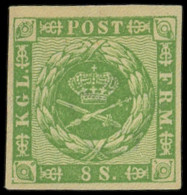 * DANEMARK 9 : 8s. Vert, TB - Other & Unclassified