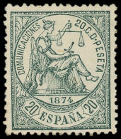 * ESPAGNE 144 : 20c. Vert, TB, Certif. F. Graus - Unused Stamps