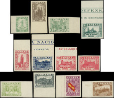 ** ESPAGNE 566/75B : Emission De Burgos 1936-37, NON DENTELES Bdf, TB - Bielorussia