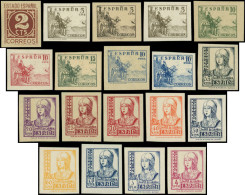 ** ESPAGNE 577/89A : Emission De Burgos 1937/40, NON DENTELES, TB - Nuevos