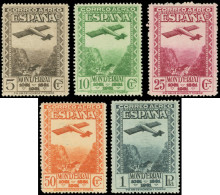 * ESPAGNE PA 90A/94A : Série Montserrat Dentelée 14, N°A000,000 TB - Unused Stamps