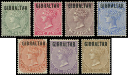 * GIBRALTAR 1/7 : La Série Surchargée, TB - Gibraltar