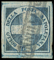ITALIE (ANCIENS ETATS) DEUX SICILES 9 : Naples 1/2t. Bleu Pâle, Obl., TTB - Bielorrusia