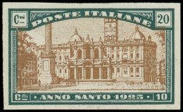 * ITALIE 163 : 20c. + 10c. Vert-bleu Et Brun, NON DENTELE, TB - Wit-Rusland