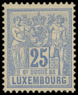 * LUXEMBOURG 54 : 25c. Outremer, Forte Charnière, TB - 1882 Allegory