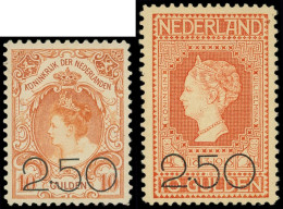 * PAYS-BAS 96/97 : 250 Sur 10g. Orange De 1920, TB - Unused Stamps