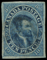 CANADA 8 : Jacques Cartier, 10p. Bleu, Obl., TB - Other & Unclassified