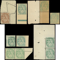 Petit Lot De Variétés S. Type Blanc, 4c. (1) Et 5c. (7), Intéressant, B/TB - Collections