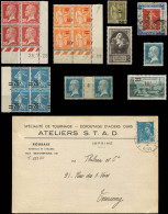 Lot De 8 Variétés */** + Une Obl. Et Une Lettre Entre N°135 Et 492, TB - Sammlungen