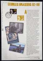 France - Document Philatélique - Premier Jour - FDC - YT N° 5531 - Georges Brassens - 2021 - 2020-…