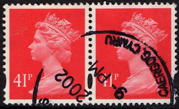 GREAT BRITAIN 1993 QEII 41p Rosine Machin Horizontal Pair SGY1714 FU - Machins