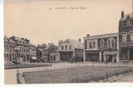 Carte France 59 -   Caudry - Place De L'Eglise : PRIX FIXE - ( Cd071) - Caudry