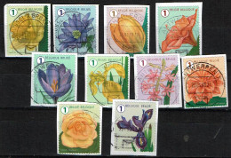 Série Complète Fleurs 2016 / Volledige Serie Bloemen 2016 (OBP 4653 T/m 4662 ) (03) - Used Stamps