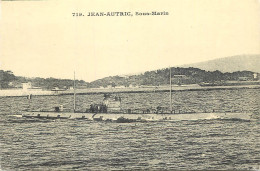 History Nostalgia Repro Postcard Jean Autric Sous Marin Submarine - Storia