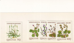 SA05 Faroe Islands 1980 Flowers Mint Stamps - Islas Faeroes