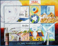 Aruba 2009 Global Warming Block MNH - Protección Del Medio Ambiente Y Del Clima