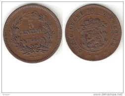 Luxembourg  5 Centimes 1860  Km 22.2   Vf Catalog Val . 60$ - Luxembourg