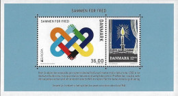 DINAMARCA /DENMARK /DANEMARK /DÄNEMARK - EUROPA-CEPT 2023 -"“PEACE – The Highest Value Of Humanity”".- SOUVENIR SHEET - 2023