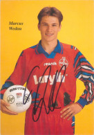 Fußball-Autogrammkarte AK Marcus Wedau FC Bayer Uerdingen 94-95 KFC Krefeld Soltau Munster Rot-Weiss Essen MSV Duisburg - Autógrafos