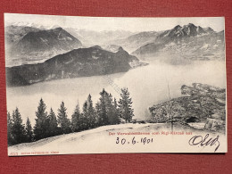 Cartolina - Svizzera - Der Vierwaldstättersee Am Rigi-Känzeli Aus - 1901 - Non Classés